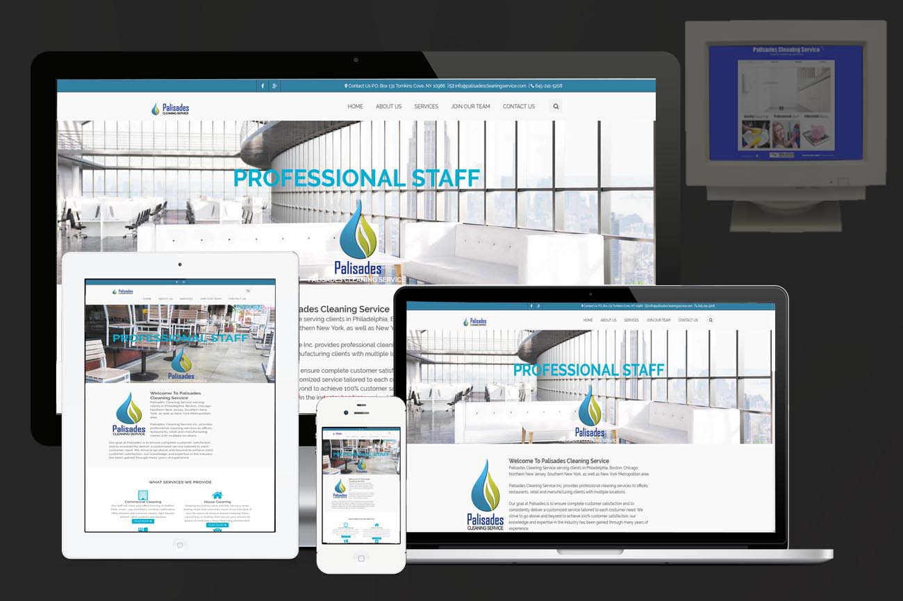 Cleaning services website redesign